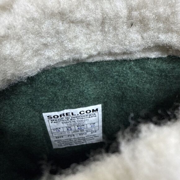 Sorel Caribou Insulated Waterproof Winter Snow Boots Womens Size 10 Black Tall - Picture 10 of 13